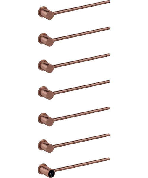 Полотенцесушитель электрический Boheme Stick 45x5 см базовый элемент, брашированная медь - фото 4