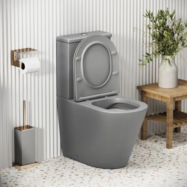 Унитаз компакт Grossman Color светло-серый матовый, по запросу - фото 10