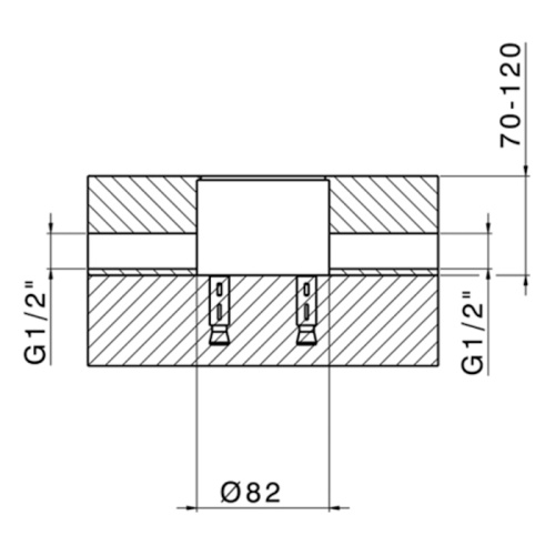 Внутренняя часть Cisal Less New для напольных смесителей - фото 2