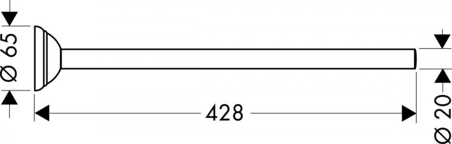 Полотенцедержатель для ванной, цвет хром-золото, Axor Carlton, по запросу - фото 2