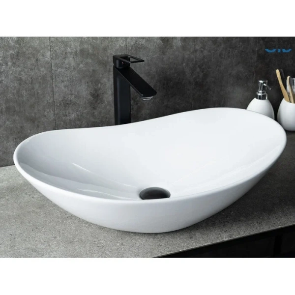 Раковина GID Lago N9811 61 см белая, в форме чаши, круглой формы - фото 5