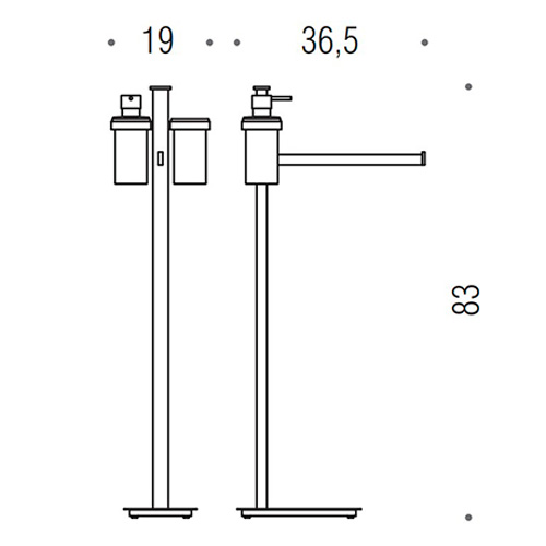Стойка для ванной Colombo Units напольная - фото 3