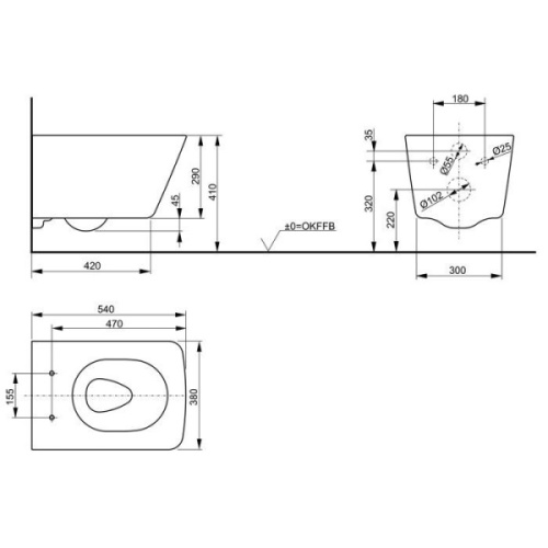 Схема, без бачка, со скрытым бачком - фото 3