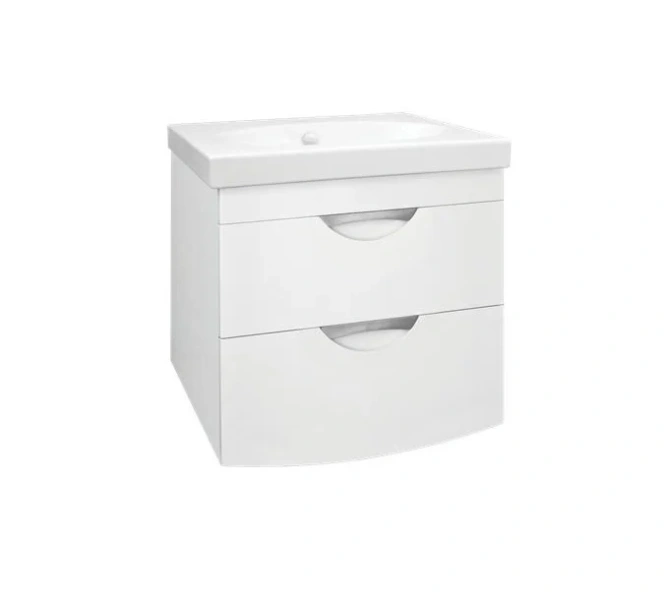 Тумба с раковиной подвесная Style Line Жасмин-2 ЛС-00000728 60 см с ящиками