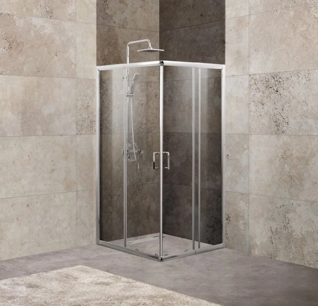 Душевой уголок BelBagno Unique 100х100 см стекло прозрачное - фото 1