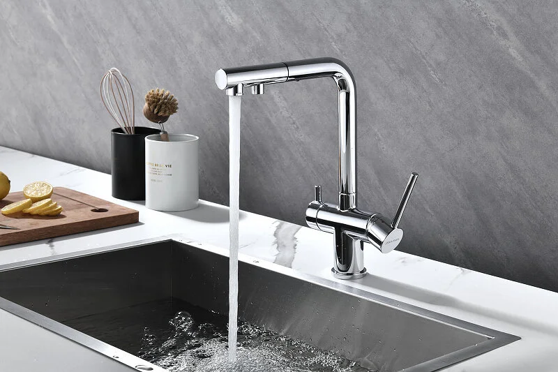 Смеситель для питьевой воды Paulmark Serpentine Se213222 с выдвижным изливом, с 1 монтажным отверстием - фото 9