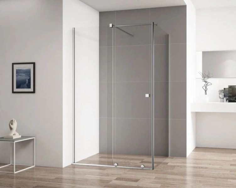 Душевой уголок Cezares Stream 110х80 см прозрачное стекло, профиль хром - фото 1