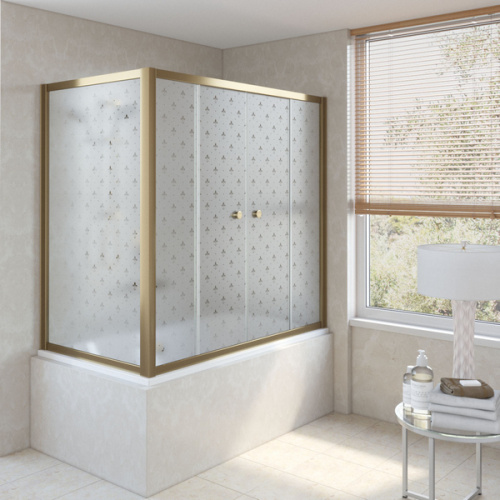 Душевая шторка на ванную стекло флёр-де-лис Vegas-glass Z2V+ZVF 170х70 R05 L - фото 41