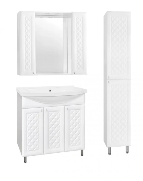 Тумба под раковину напольная Style Line Канна 86 см белая - фото 4