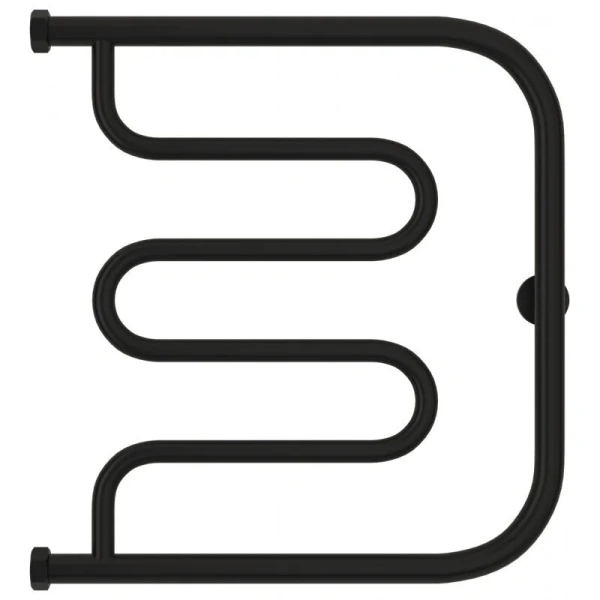 Полотенцесушитель водяной Сунержа Лира+ 50х50 см черный матовый, черный - фото 3