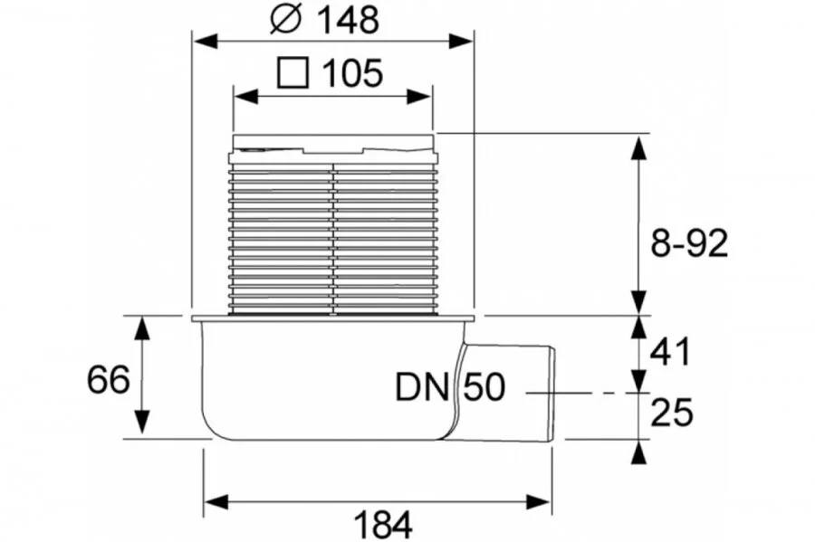 Душевой трап Tece TECEdrainpoint S 10 см низкий - фото 2