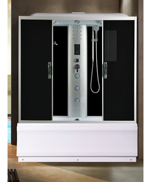 Душевой бокс River Sena 170x70 см с поддоном стекло тонированное - фото 2