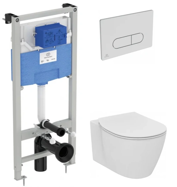 Унитаз с инсталляцией Ideal Standard Prosys Oleas Connect с панелью смыва - фото 1