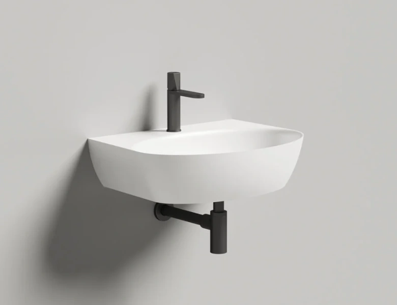 Раковина Salini Alda Wall 02 60 см белый матовый - фото 1