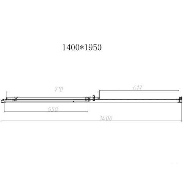 Душевая дверь в нишу Vincea Slim-N VDS-4SN140CL 140 см стекло прозрачное - фото 3
