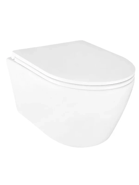 Унитаз подвесной Azario Uno с сиденьем микролифт - фото 1