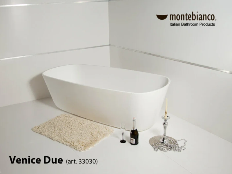 Ванна из литьевого мрамора Montebianco Venice Due 33030 186 х 90 см - фото 4
