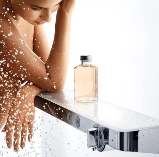 Смеситель для ванны Hansgrohe Shower Tablet Select белый/хром, настенные - фото 6