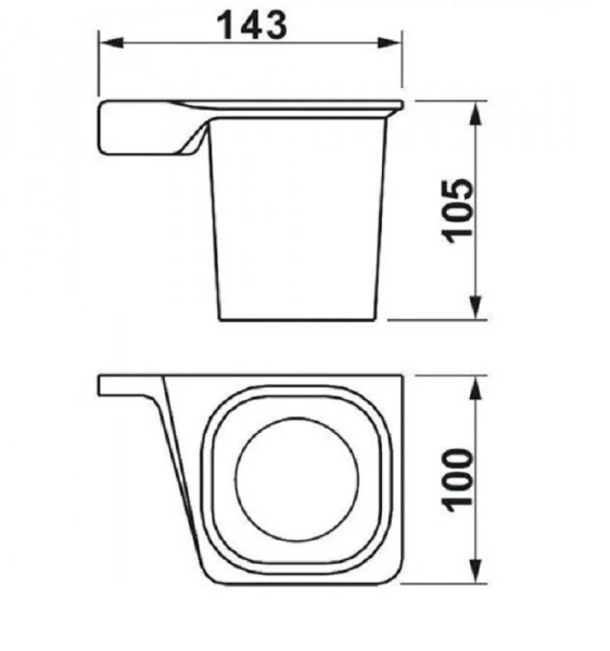 Стакан для ванной Art & Max Gina черный - фото 2