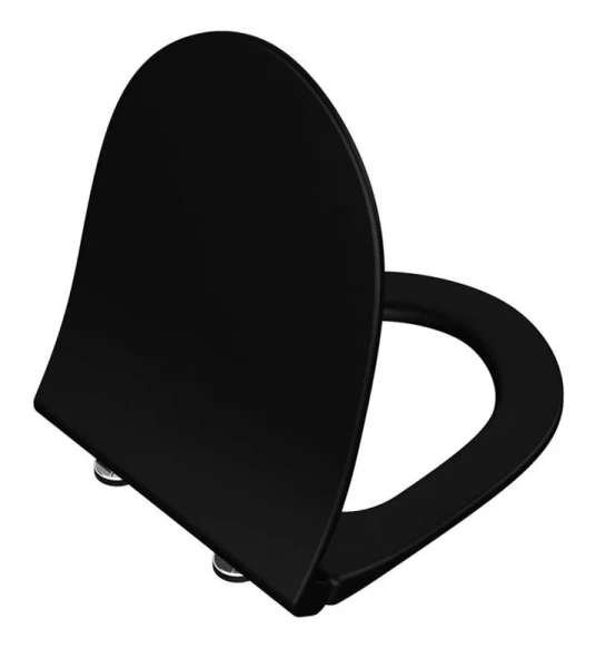 Крышка-сидение с микролифтом VitrA Sento черная матовая - фото 1