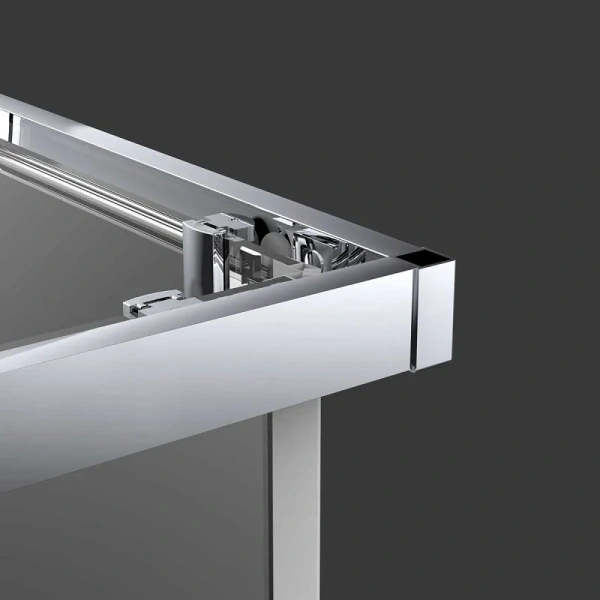 Душевой уголок Vincea Alpha 90х90 см профиль черный, стекло прозрачное, недорогие, стеклянные, угловые, без поддона - фото 6