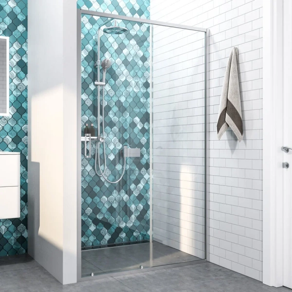 Душевая дверь в нишу IDDIS Zodiac 110 см глянцевый алюминиевый профиль - фото 4