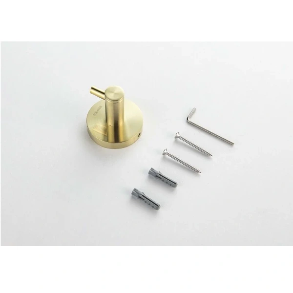 Крючок для ванной Акватек Европа золото шлифованное - фото 4