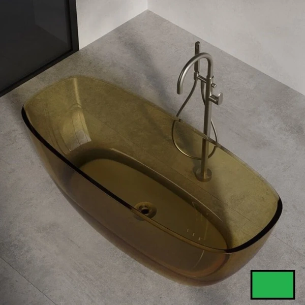 Ванна DEA Design Soul DD8630 1700 R6, 170 х 72 см, полиэфирная смола, цвет classic green - фото 3