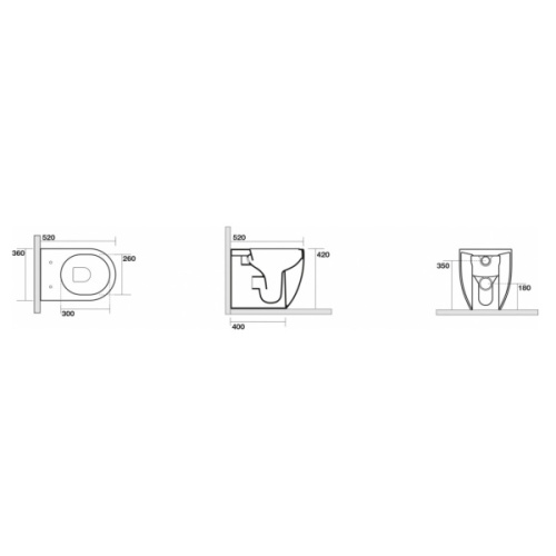 Унитаз напольный Kerasan Flo белый - фото 3