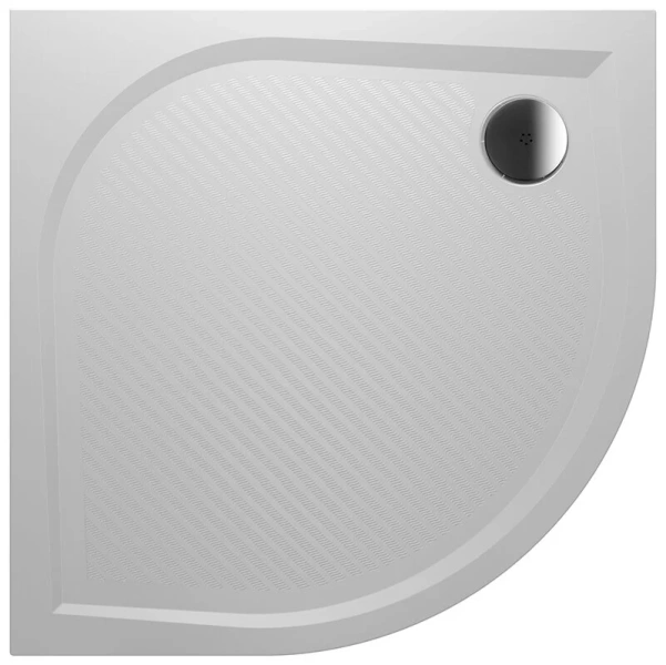 Душевой поддон из литьевого мрамора белый с сифоном R55 Riho Kolping DB18 100x100 см