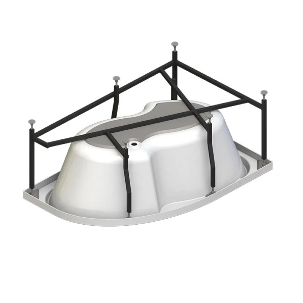 Ванна гидромассажная акриловая Vannesa Massage Ирма, 150 х 97 см, система баланс хром, левая/правая, угловые, приставные, встраиваемые - фото 7