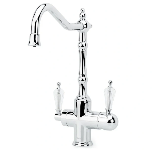 Смеситель для питьевой воды Boheme Kitchen золото ручка Swarovski черная - фото 4