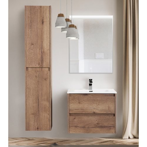 Тумба под раковину подвесная BelBagno Kraft 60 см Rovere Tabacco - фото 2