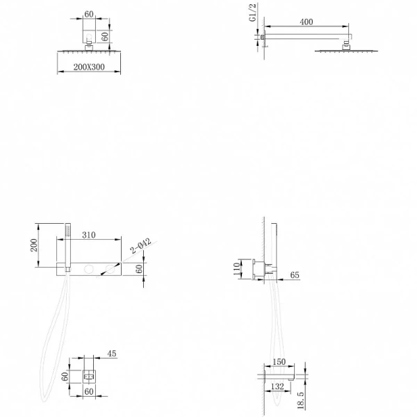 Душевой комплект Abber Rund AF8717 со смесителем - фото 2