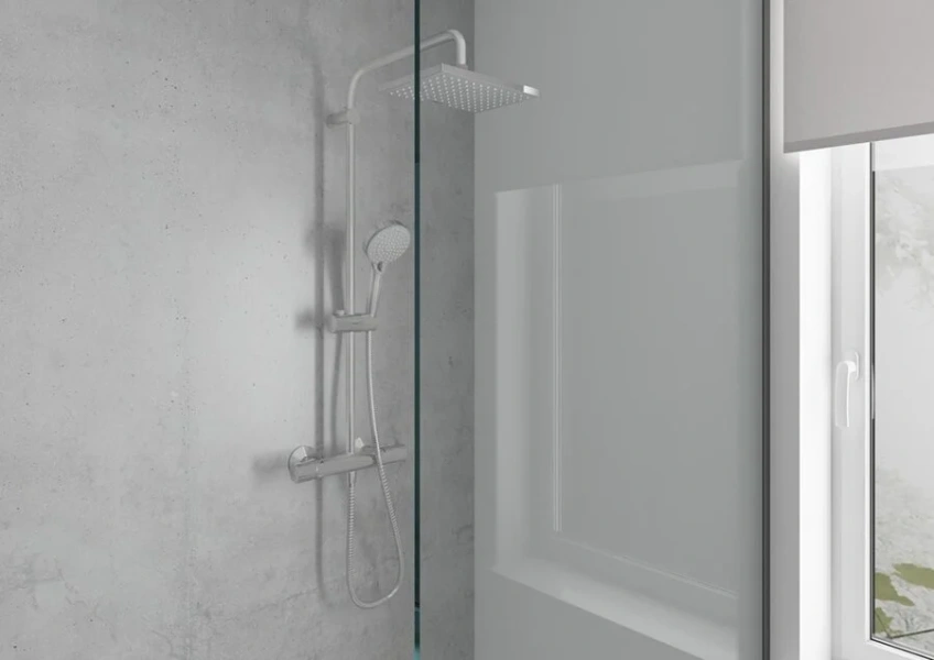 Душевая стойка Hansgrohe Vernis Shape хром, без излива - фото 5