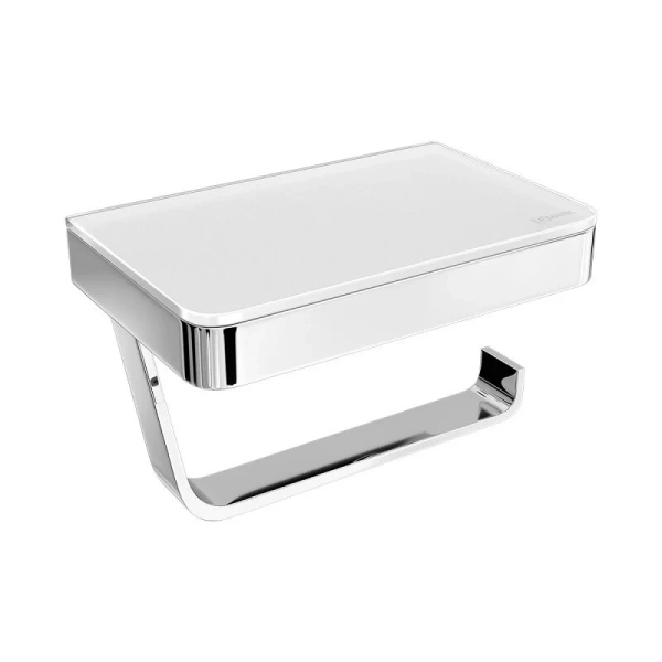 Бумагодержатель Lemark Glass line хром - фото 1