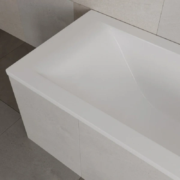 Ванна из литьевого мрамора Delice Diapason 150x70 см белая, литьевой мрамор - фото 2