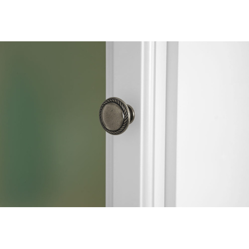 Пенал для ванной, петли слева, цвет белый матовый, фурнитура состареное серебро, La Beaute Michel, по запросу index_2 - фото 6