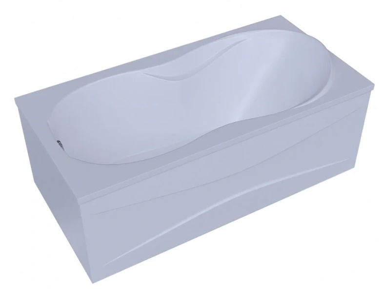 Ванна акриловая Акватек Мартиника 180x90 см с фронтальным экраном, слив слева, акриловые - фото 2