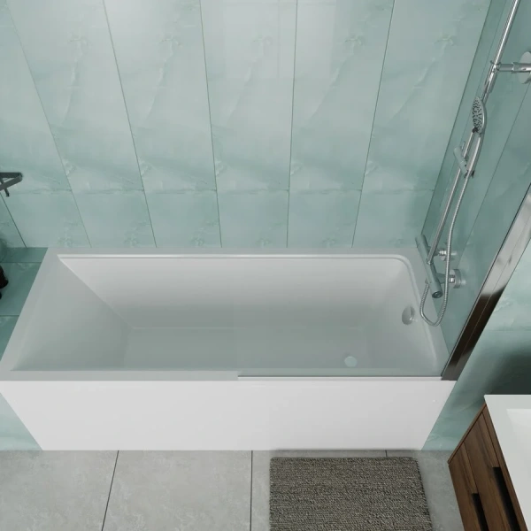 Ванна акриловая Vincea VBT-2G170-LG, 170 x 70 см, с ножками, белая, без гидромассажа, недорогие - фото 6