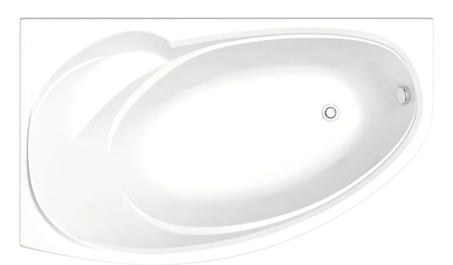 Ванна акриловая Bas Флорида, 160 х 88 см, левая/правая, В 00038/В 00039 - фото 1