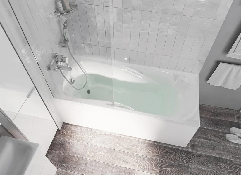 Акриловая ванна 1MarKa Calipso 170 х 75 см, цвет белый, 01каи1775 - фото 4