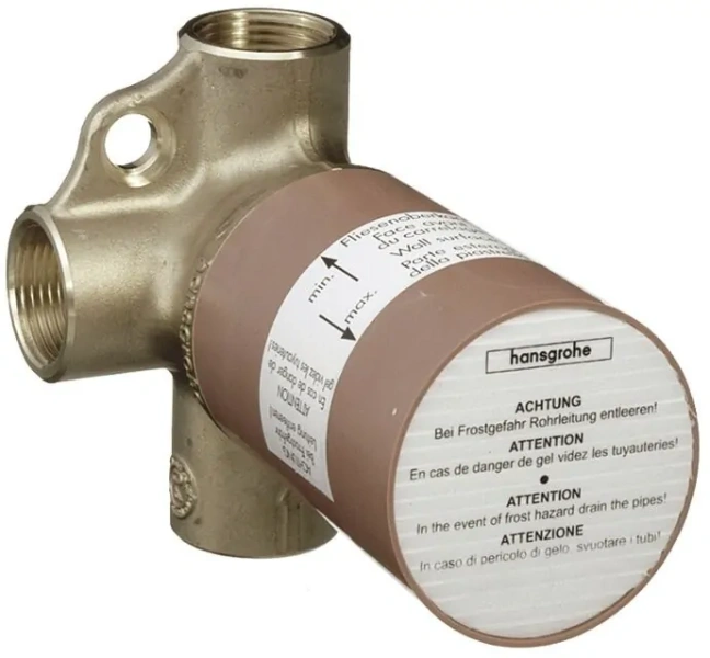 Скрытая часть запорно-переключющего вентиля Hansgrohe Trio на 2 потребителя - фото 1