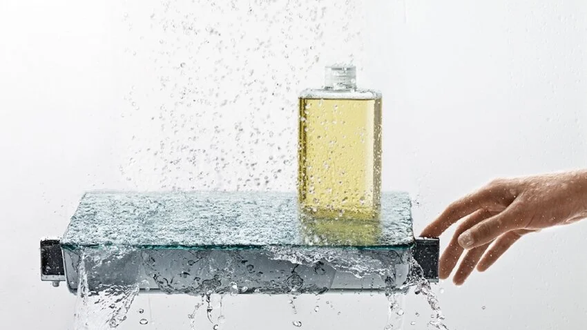 Смеситель для душа Hansgrohe Ecostat Select хром/белый, с 2 монтажными отверстиями - фото 7