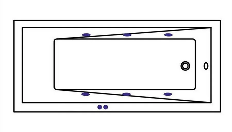Ванна гидромассажная Whitecross Wave Soft, 170 х 75 см, увеличенная толщина акрила, усиленная армировка, белый/бронза, 0101.170075.100.SOFT.BR - фото 2