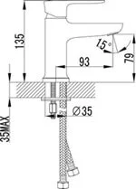 Смеситель для раковины монолитный Lemark Basis LM3606C - фото 2