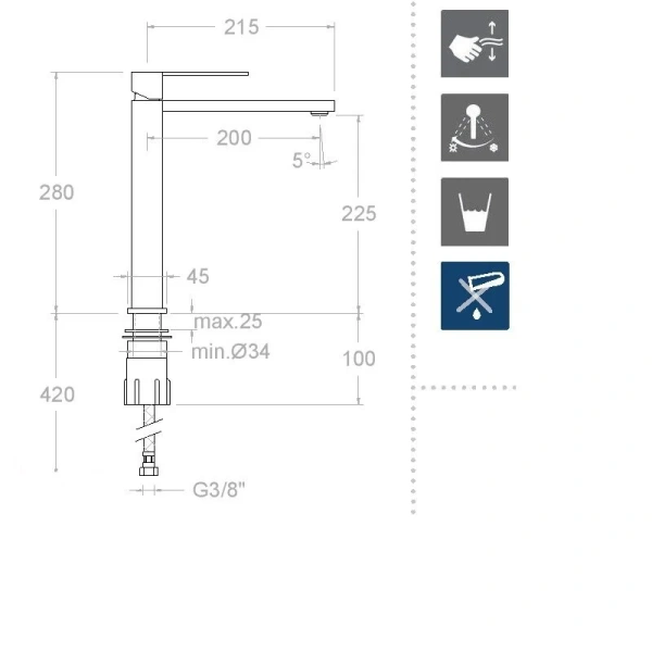 Смеситель термостатический для душа Nicolazzi Termostatico 4909 - фото 3