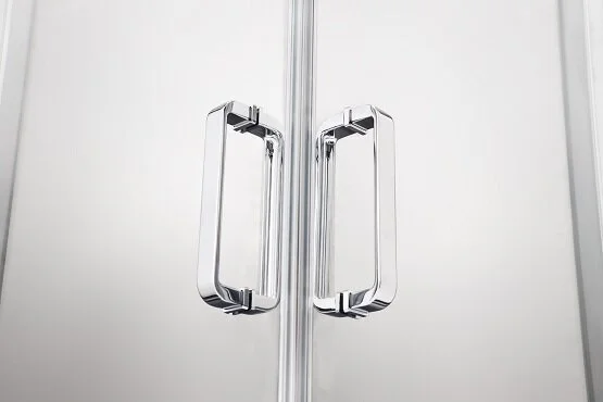 Душевой уголок Акватек 80x80 см профиль хром, стекло прозрачное, стеклянные, угловые, без поддона - фото 6