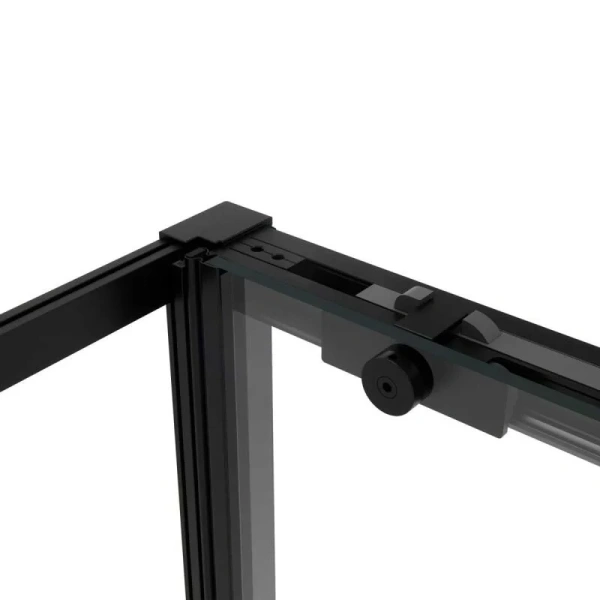 Душевой уголок Vincea Slim Soft 140х90 см профиль черный, прозрачные - фото 8