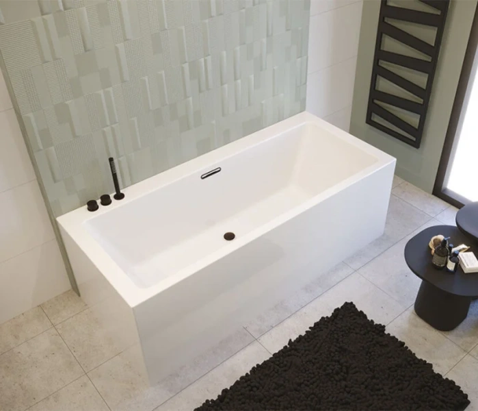 Акриловая ванна Riho Lugo Wall Velvet B159001105, 180 x 80 см, цвет белый матовый - фото 1